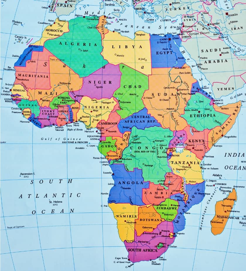 A Map of Africa