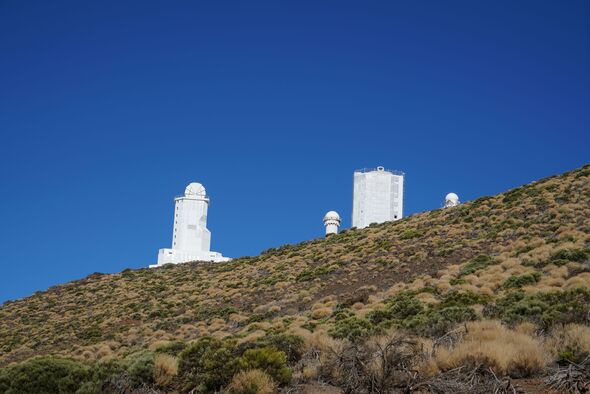 Teide Astronomical Observatory at 2,390 metres, Teide National Park, Tenerife, Canary Islands, Spain, Europe